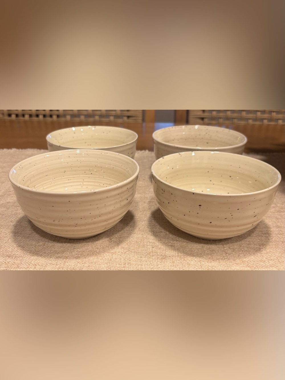 NEW Sango Siterra Artist's Blend Ceramic Dessert Bowls - Set of 4